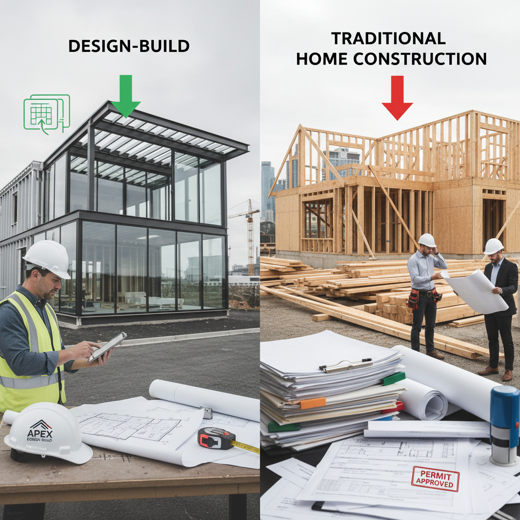 Design-build vs traditional home construction